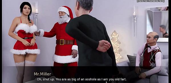  Anna Exciting Affection[Christmas Gift] | Hot teen college student with a gorgeous big ass and huge tits fucks at Christmas with two old man teachers for better grades | My sexiest gameplay moments